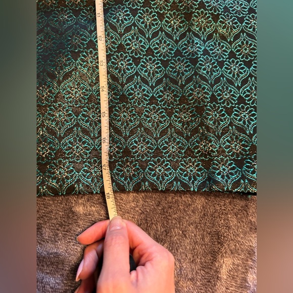 Loft Green Black Jacquard Floral Mini Skirt NWT - Picture 4 of 6